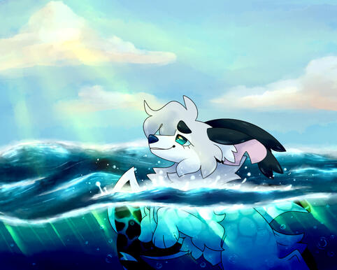 ex: shaded halfbody with complex background